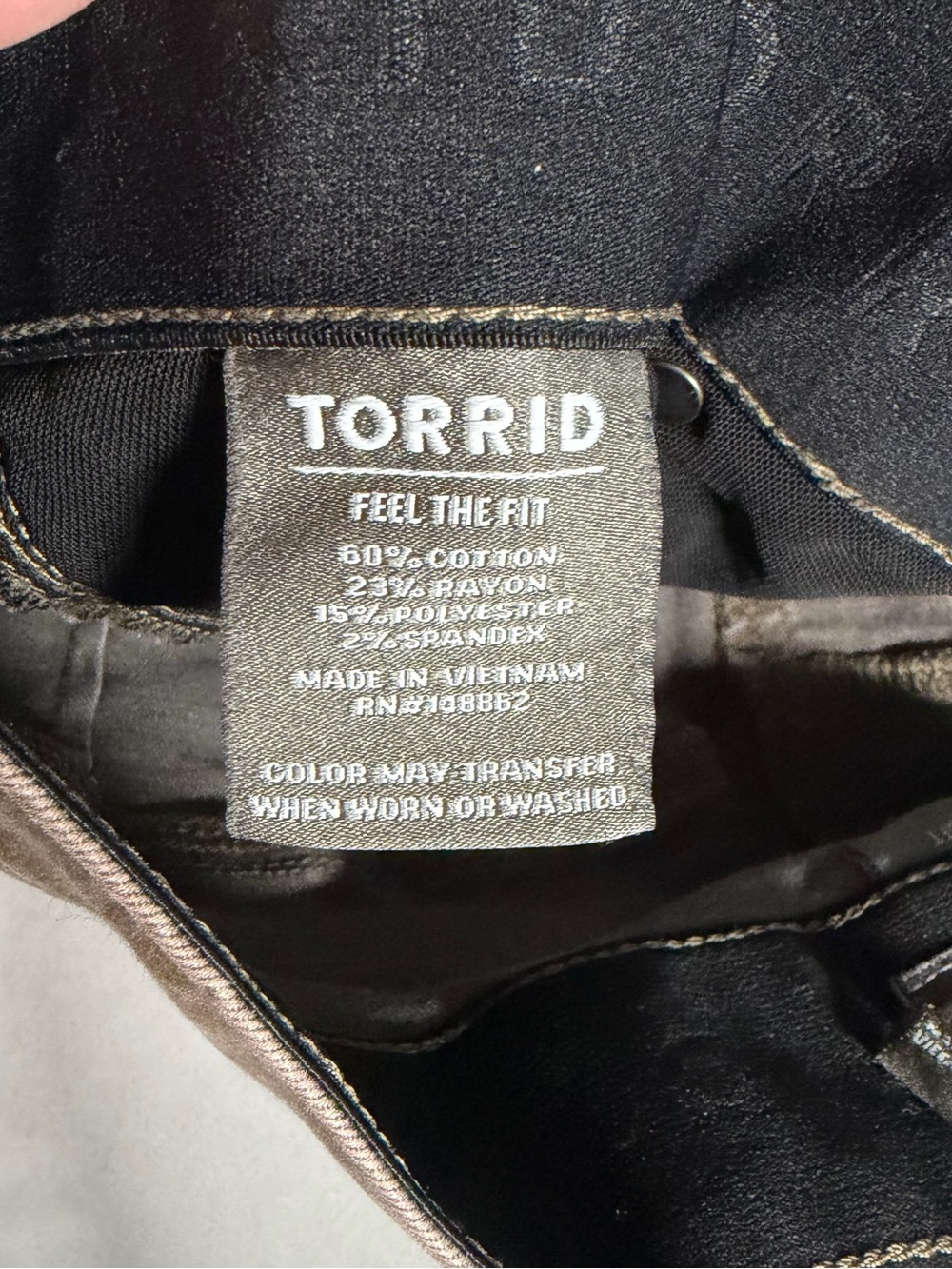 Torrid Super Soft Bombshell Skinny Jegging Jeans Size 14 Hi-Rise Greenish Brown - Picture 5 of 15